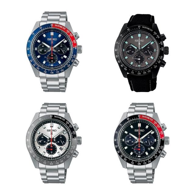 【SEIKO 精工】PROSPEX SPEEDTIMER 熊貓三眼太陽能石英錶 計時錶 (4款可選)