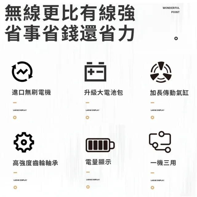 【Ogula 小倉】無刷衝擊鑽 電鎚電錘電鎬三合一 BSMI:R3E558（十節一電）(電量顯示/一機三用/附豪華配件)