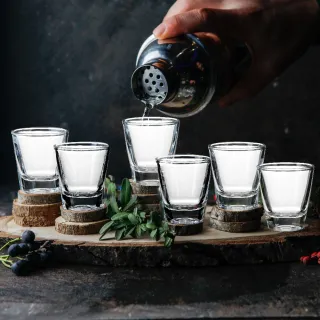 【Premier】厚底烈酒杯6入 25ml  / 調酒杯 雞尾酒杯 shot杯