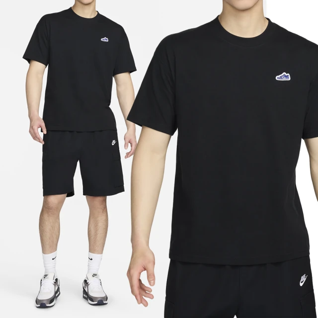 NIKE 耐吉 NSW Tee M90 LBR Patch 男款 黑色 刺繡 棉質 運動 休閒 短袖 FV3752-010