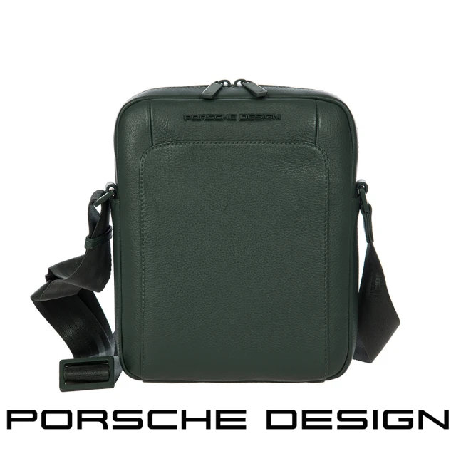 Porsche Design 保時捷Porsche Design 保時捷 限量3折 德國頂級小牛皮肩背包斜背包 全新專櫃展示品(綠色 OLE1510GRN)