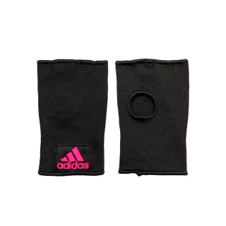 【adidas 愛迪達】adidas拳擊快速手綁帶-黑粉(拳擊繃帶 纏手帶 泰拳 格鬥 拳擊手套  拳套搭配用)