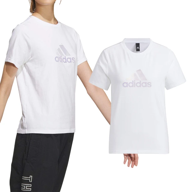 adidas 愛迪達 Mh Bos Tee 2 女款 白色 亞規 上衣 運動 休閒 短袖 IZ3147