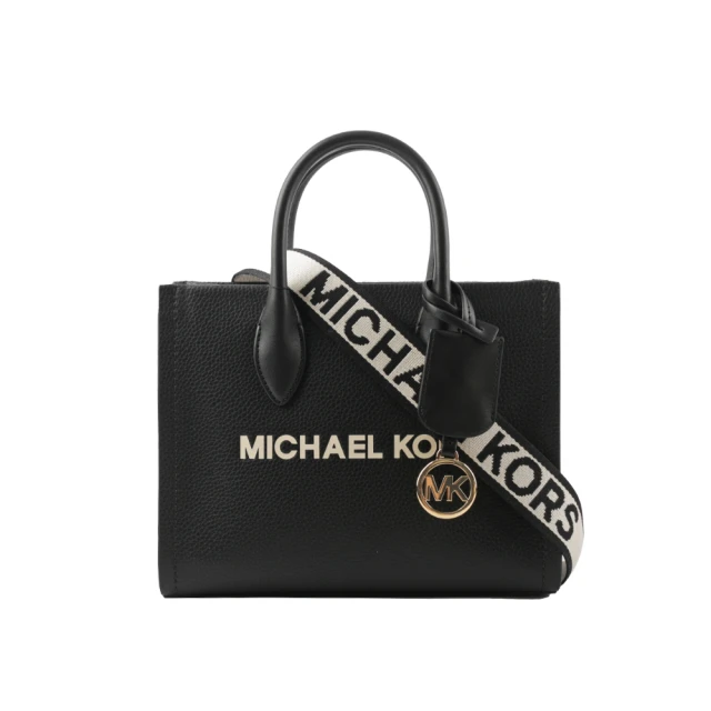 Michael Kors Mirella 荔枝皮革刺繡背帶小