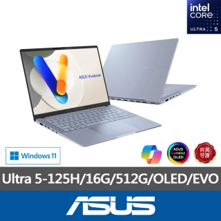 ASUS +27型螢幕組★14吋Ultra 5輕薄筆電(VivoBook S S5406MA/Ultra 5-125H/16G/512G SSD/W11/OLED/EVO)