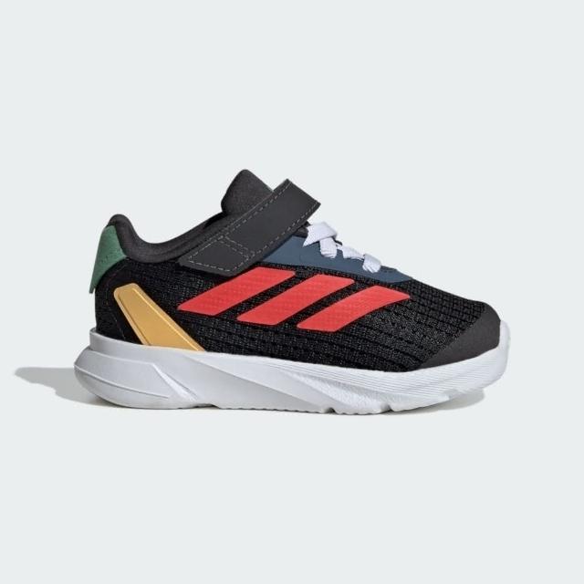 【adidas 愛迪達】Duramo Mickey EL I 小童 慢跑鞋  休閒 魔鬼氈 迪士尼 灰黑 IF4046 