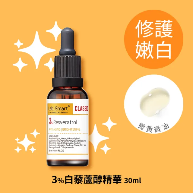 【Dr.Hsieh 達特醫】官方直營★LabSmart Classic精華30ml-無盒(A醇/維生素B3/神經醯胺/維生素C)