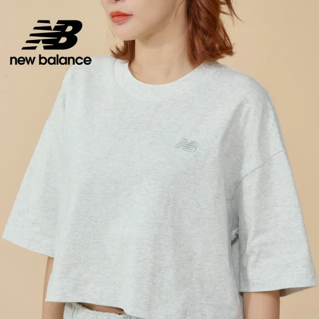 【NEW BALANCE】NB 前短後長棉質短版上衣_女性_WT43536AHH_WT43536NUM(美版 版型偏大)