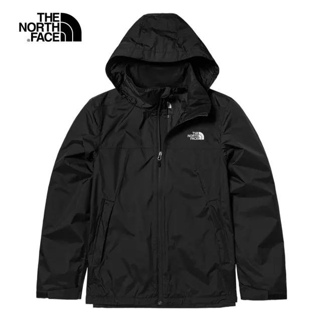 【The North Face 官方旗艦】機車族首選-連帽衝鋒衣外套-防水/透氣/防風/抗寒(多款任選)