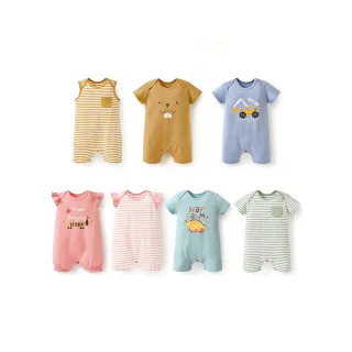 【mamaway 媽媽餵】BABY Q彈連身包屁衣 土撥鼠  多款任選(寶寶包屁衣、嬰兒連身衣)