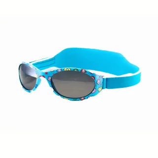 【Mola Mola 摩拉.摩拉】兒童偏光太陽眼鏡 1-3歲 嬰幼兒 UV400 抗紫外線 籃框 灰片 男女 K-9428ca