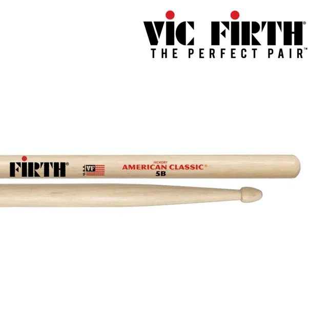 【VIC FIRTH】5B 胡桃木鼓棒(原廠公司貨 商品保固有保障)