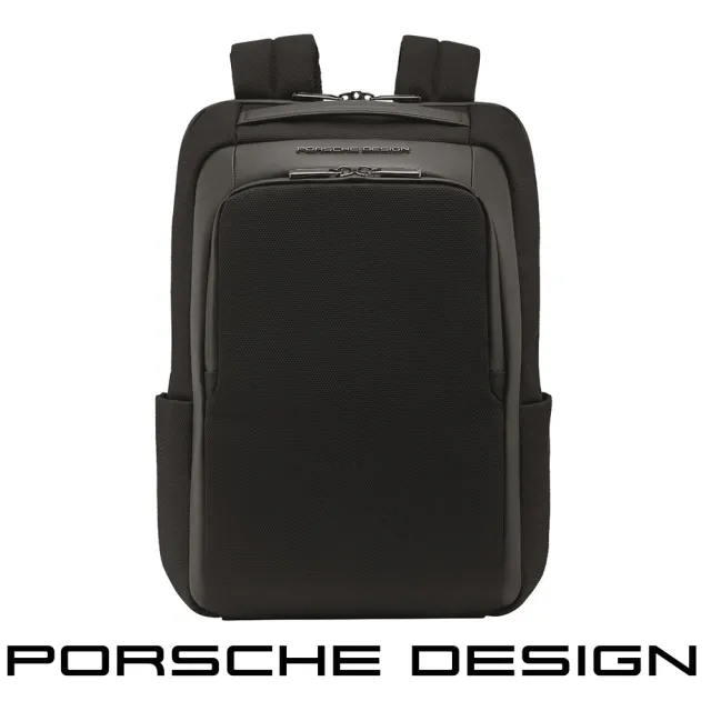 【Porsche Design 保時捷】限量3折 德國頂級小牛皮皮革旅行後背包 全新專櫃展示品(黑色 ONY1600)