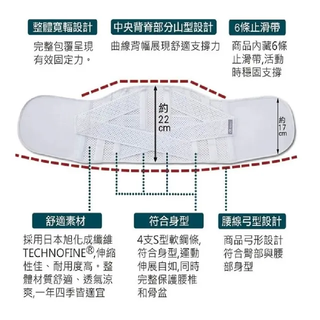 【海夫健康生活館】百力軀幹裝具 未滅菌 ALPHAX 腰椎固定帶 護腰帶 日本製(加大)