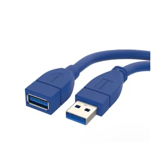 【POLYWELL】USB3.0 Type-A公對A母 3A高速延長線 /1M