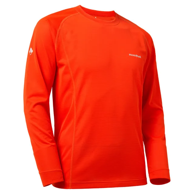 【mont bell】Cool L/S T男款排汗長上衣(1114629OG橘)