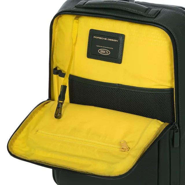 【Porsche Design 保時捷】限量3折 德國頂級小牛皮旅行後背包 全新專櫃展示品(綠色 OLE1614GRN)