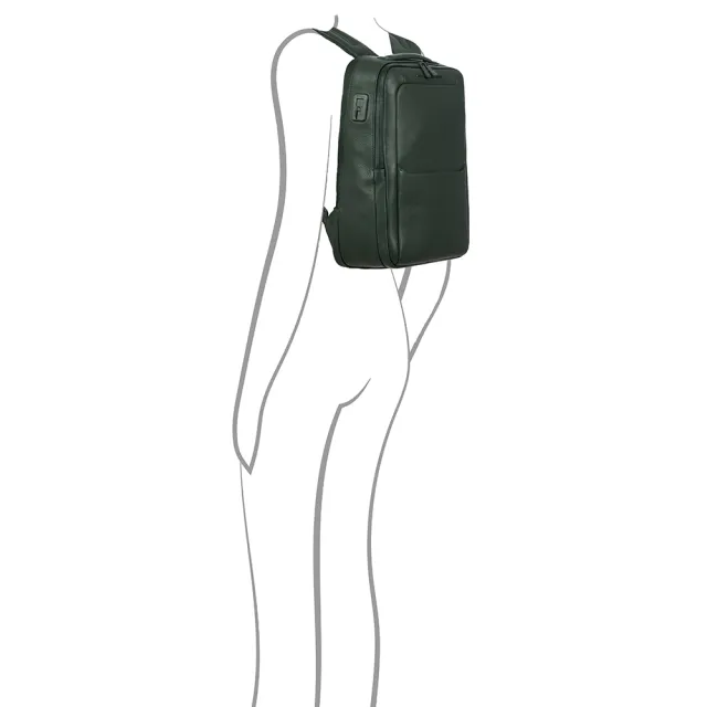 【Porsche Design 保時捷】限量3折 德國頂級小牛皮旅行後背包 全新專櫃展示品(綠色 OLE1614GRN)