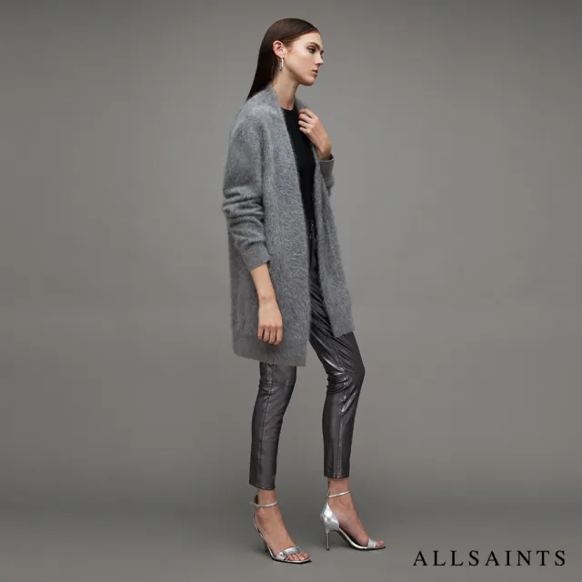 【ALLSAINTS】TESSA 喀什米爾羊毛針織外套-灰 WK061Z(舒適版型)