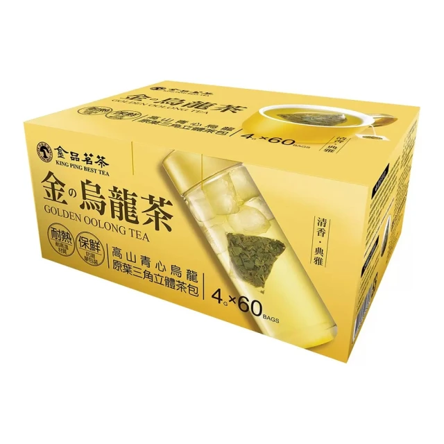 美式賣場 金品茗茶 金烏龍立體茶包(4g X 60包入)