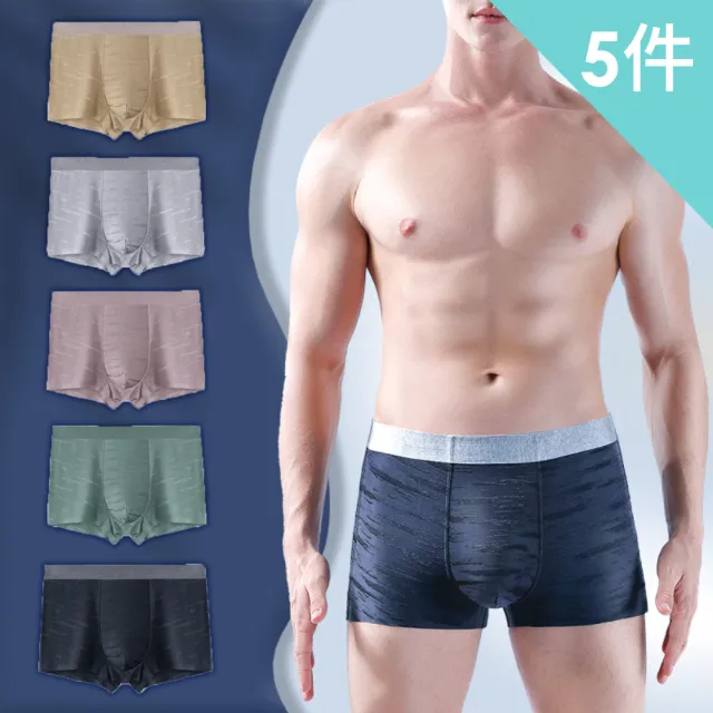 【Dylce 黛歐絲】● 5件組-莫代爾舒適無痕四角內褲/透氣/涼感/無痕內褲/中高腰內褲(隨機/出清品)