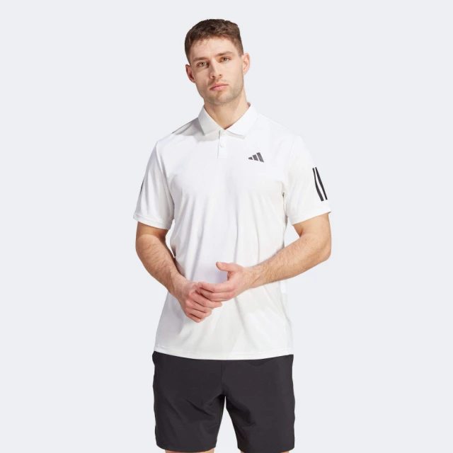 adidas 愛迪達 上衣 男款 短袖上衣 運動 POLO衫 CLUB SMU3S POLO 白 IS2295