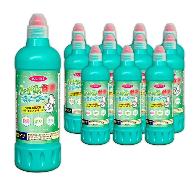 【KURI】除臭馬桶清潔劑_葡萄柚香(500ml/12入組)