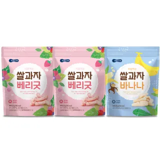 【BEBECOOK 寶膳】韓國 嬰幼兒米棒 3入組(香蕉、綜合莓果)