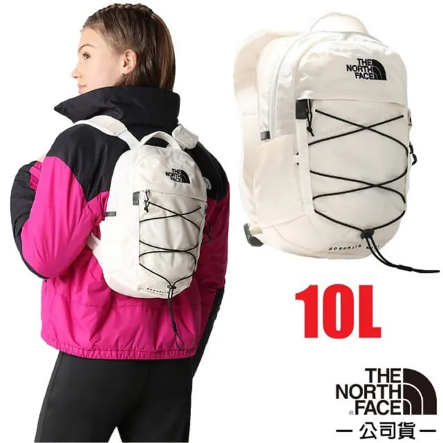 【The North Face】BOREALIS MINI 輕便小巧休閒後背包10L.平板電腦背包.日用雙肩背包(52SW-4Q7 梔子白 N)