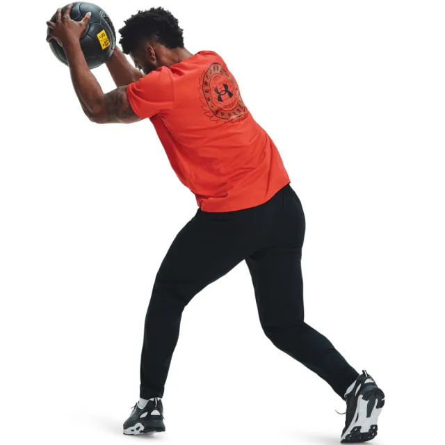 【UNDER ARMOUR】UA 男 Unstoppable Woven 錐型運動長褲_1352028-001(黑色)