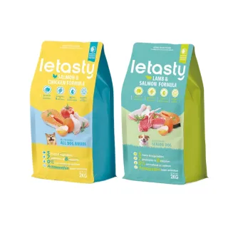 【letasty 鮮樂嚐】成幼犬/熟齡犬 高纖低脂適口性配方 2kg(成幼犬 熟齡犬 腸胃健康 益生菌 蝦紅素 酵素)