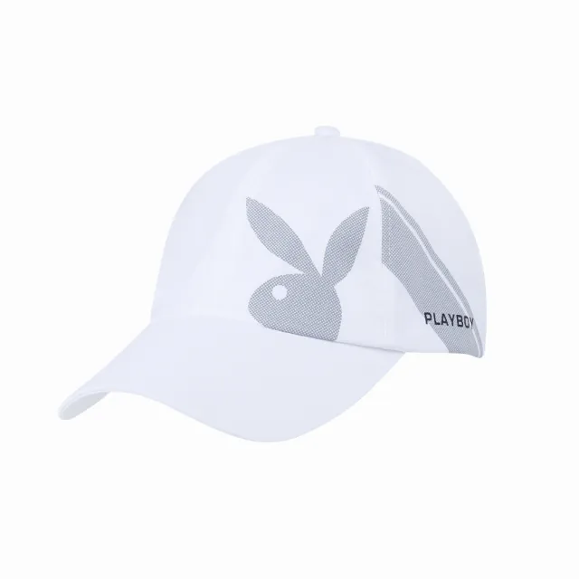 【PLAYBOY GOLF】男款經典LOGO高爾夫球帽-白(高爾夫/配件/AQ24103-87)