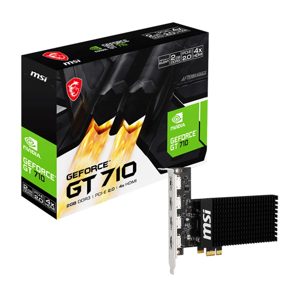 【MSI 微星】GT 710 2GD3H 4HDMI 顯示卡