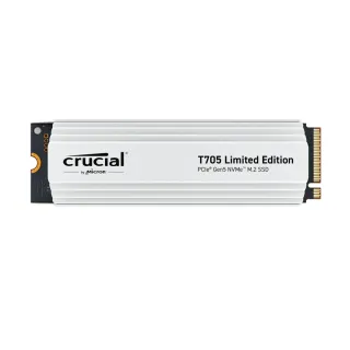 【Crucial 美光】T705 2TB 白色散熱片 PCIe Gen5 NVMe M.2 固態硬碟 SSD(CT2000T705SSD5A)