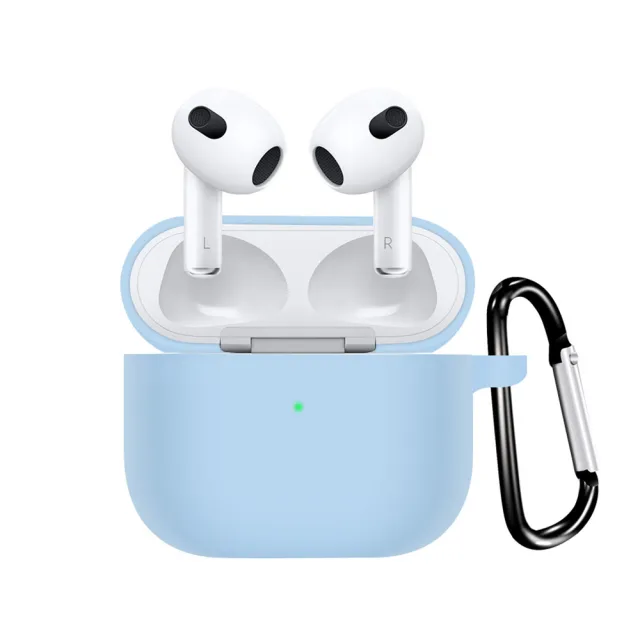 獨家保護套+掛繩組【Apple 蘋果】AirPods全新第三代無線藍芽耳機