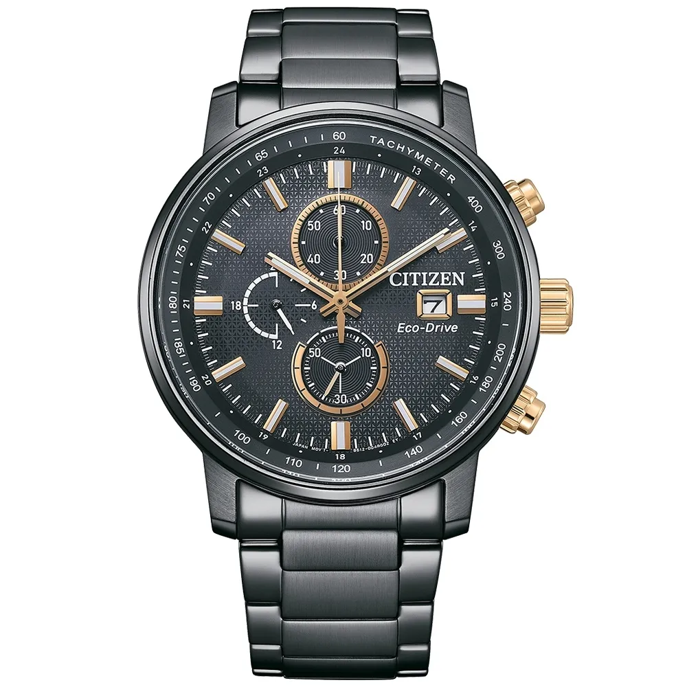 【CITIZEN 星辰】Chronograph 韋禮安亞洲限定光動能計時腕錶  禮物  手錶(CA0846-81E)