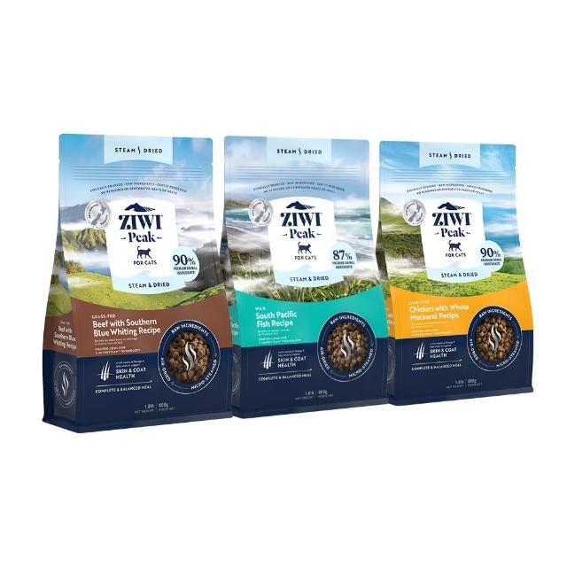 【ZIWI 巔峰】微蒸鮮肉貓糧 800g 任選(貓飼料 全齡貓 乾式熟成 高含肉量 低碳水)