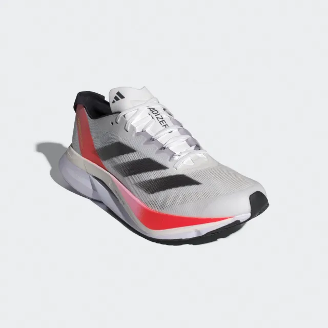 【adidas 愛迪達】慢跑鞋 男鞋 運動鞋 緩震 ADIZERO BOSTON 12 M 黑白紅 IF9210