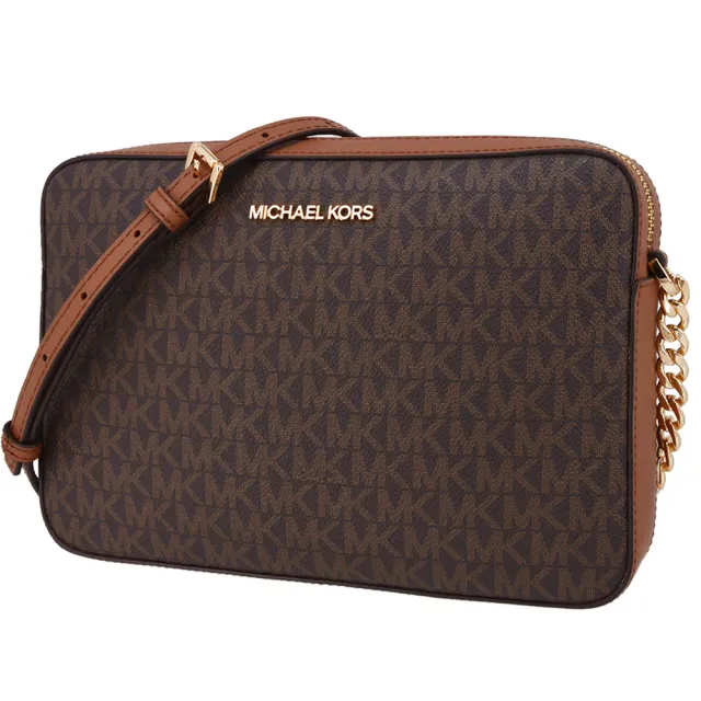【Michael Kors】JET SET ITEM系列 防刮皮革 金字LOGO 斜背包 方包 相機包(多色任選)