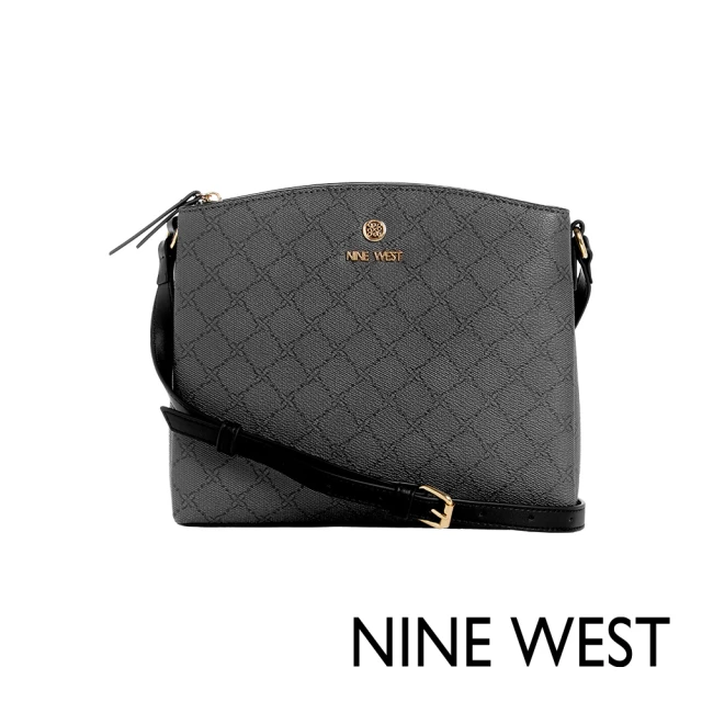 NINE WEST LOCKUP鍊帶手機包-LOGO灰藍(1