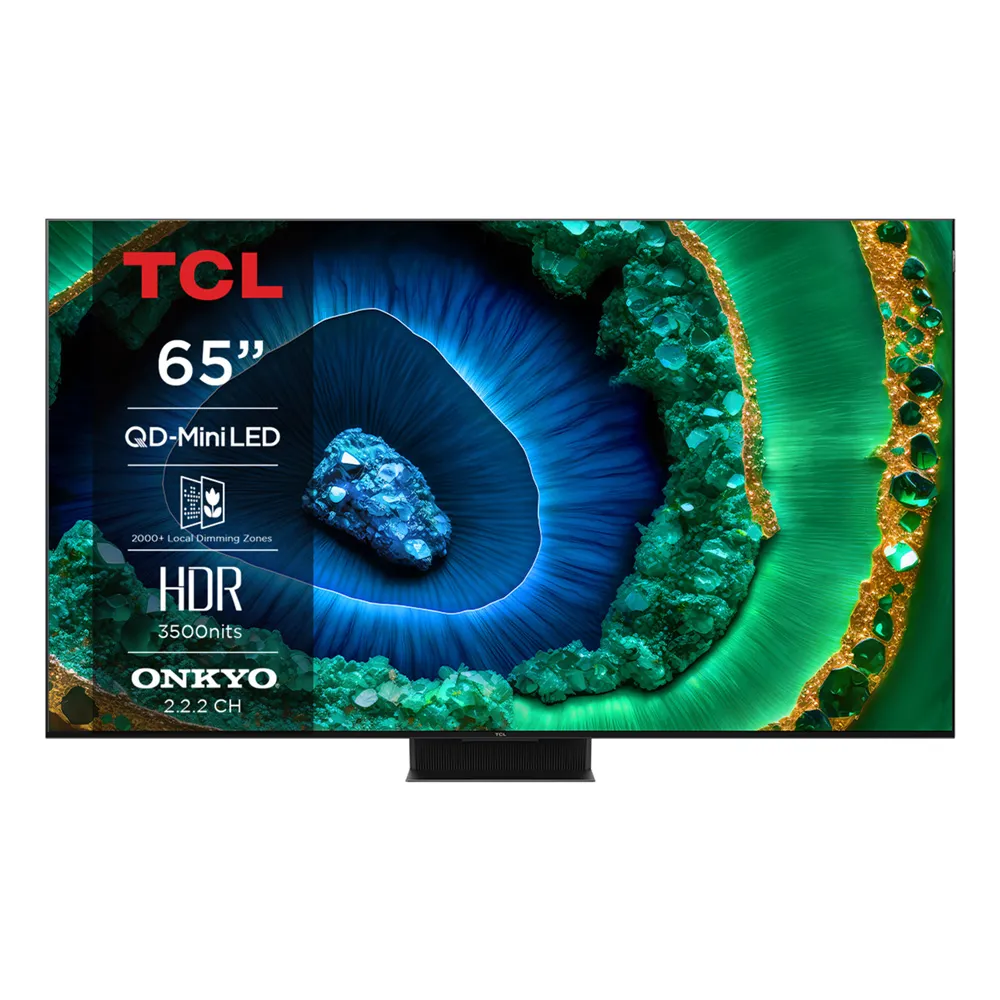 【TCL】65型 4K QD-MiniLED 144H-基本安裝TV 量子智能連網液晶顯示器(65C855)