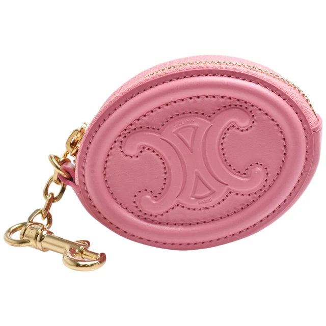 TORY BURCH 鏤空LOGO卡片零錢包/夾(粉色) 推