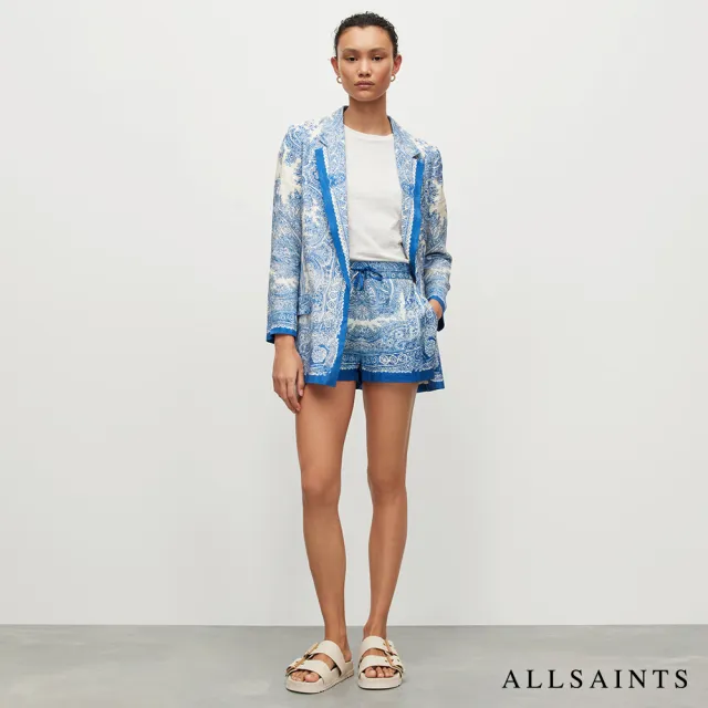 【ALLSAINTS】RAFAELA 人造絲印花短褲 WP066Y(常規版型)