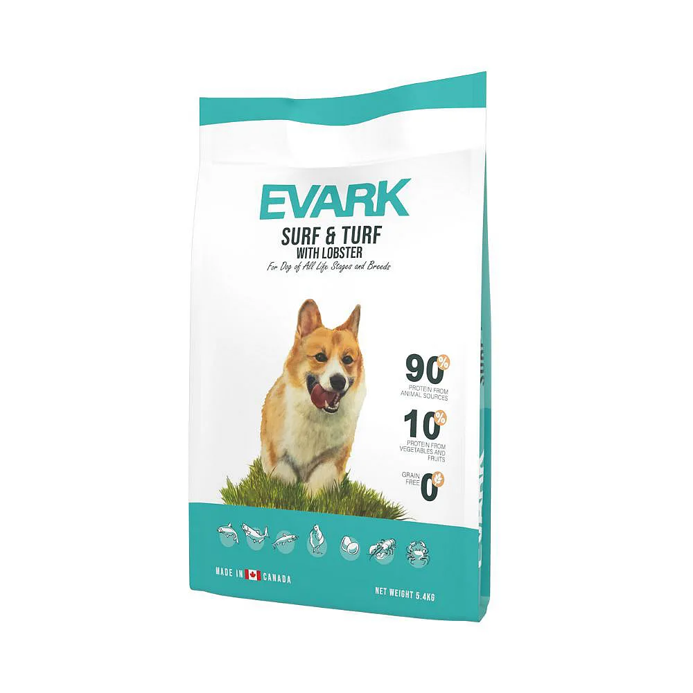 【EVARK渴望】無穀犬糧-海陸龍蝦 5.4kg（七種肉適合全生長階段全品種犬）(狗糧、狗飼料、犬糧)