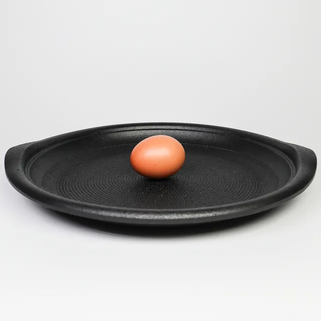 【福介商店】南部鐵器 日本鑄鐵烤盤 鳳文堂 珠璣玉紋餃子煎鍋 IH爐可用鍋 煎烤盤 瀝油紋 烤肉