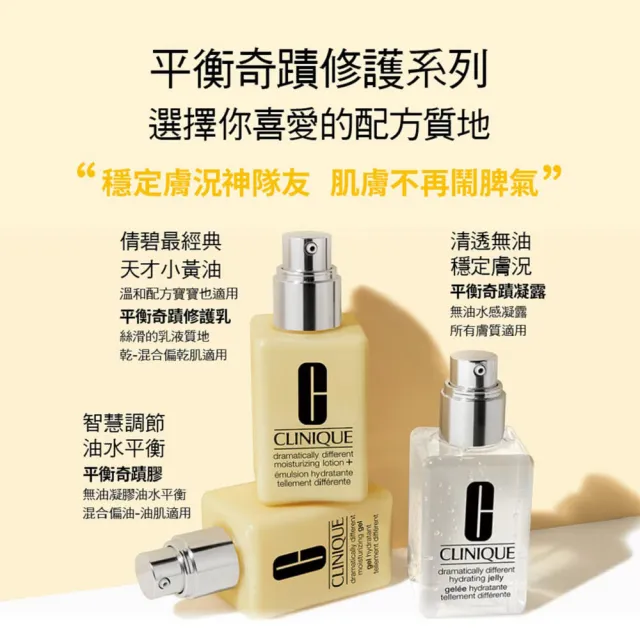 【CLINIQUE 倩碧】平衡修護奇蹟乳125ml(小黃油)