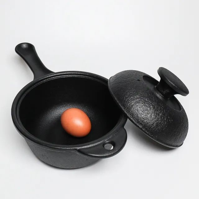 福介商店 南部鐵器 日本鑄鐵鍋 鳳文堂 鑄鐵片手鍋-鐵蓋 平底鍋 單柄鍋 燉鍋 湯鍋 油炸鍋