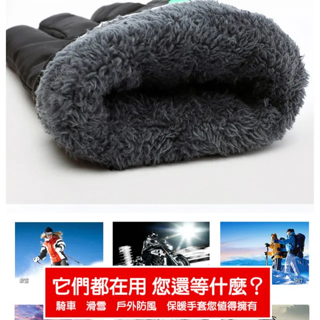 【QIDINA】加厚加絨防風保暖手套 H01(4色)
