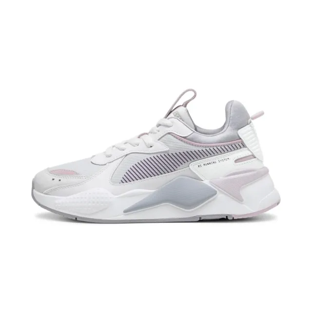 【PUMA】休閒鞋 情侶鞋 麂皮拼接 王淨同款 女鞋 RS-X Soft Wns 白灰粉(39377204)