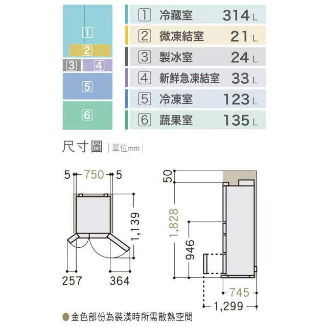 【Panasonic 國際牌】日本製650公升一級能效六門變頻冰箱-鑽石黑(NR-F659WX-X1)